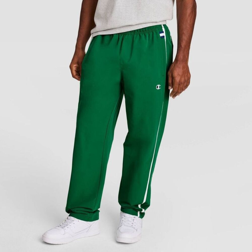 Champion Men's Classic Straight Fit Pull-On Nylon Pants - Verdant Green XXL